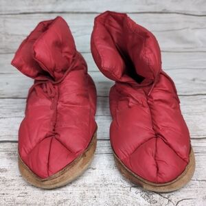 Vintage Eddie Bauer Down Boots Camp Slippers Size Medium